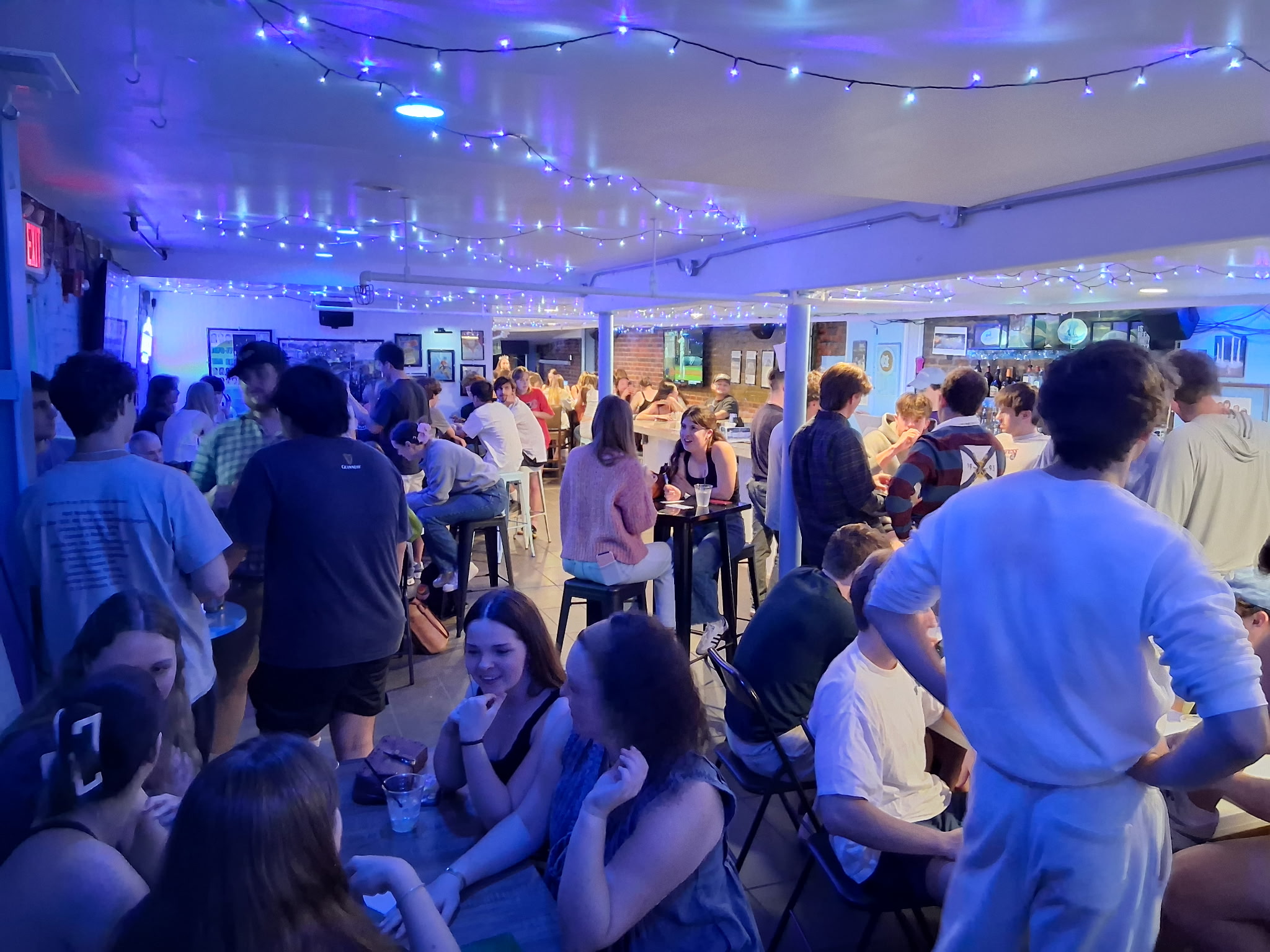 A packed night at Max's Tin Can with the bar full of people